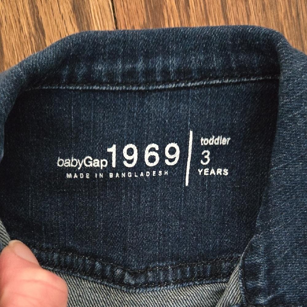 GAP Dark Blue Kids Jean Jacket - Picture 3 of 5